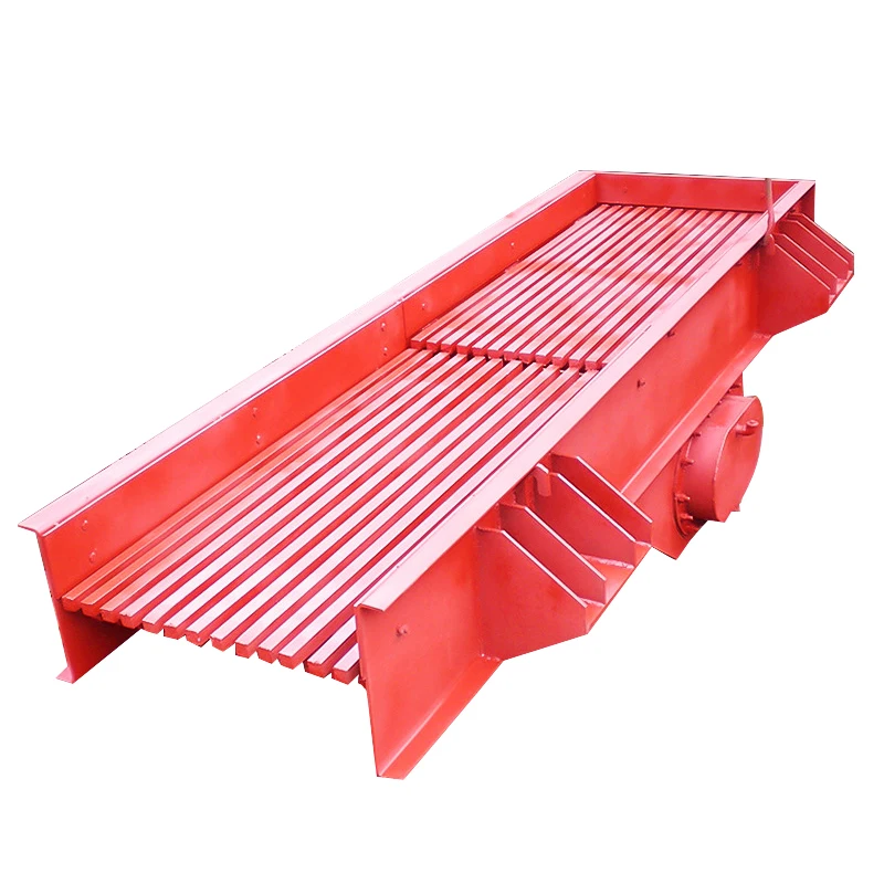 SHARPOWER High Efficiency mining manganese steel vibrating feeder equipment conveyor for stone jaw crusher