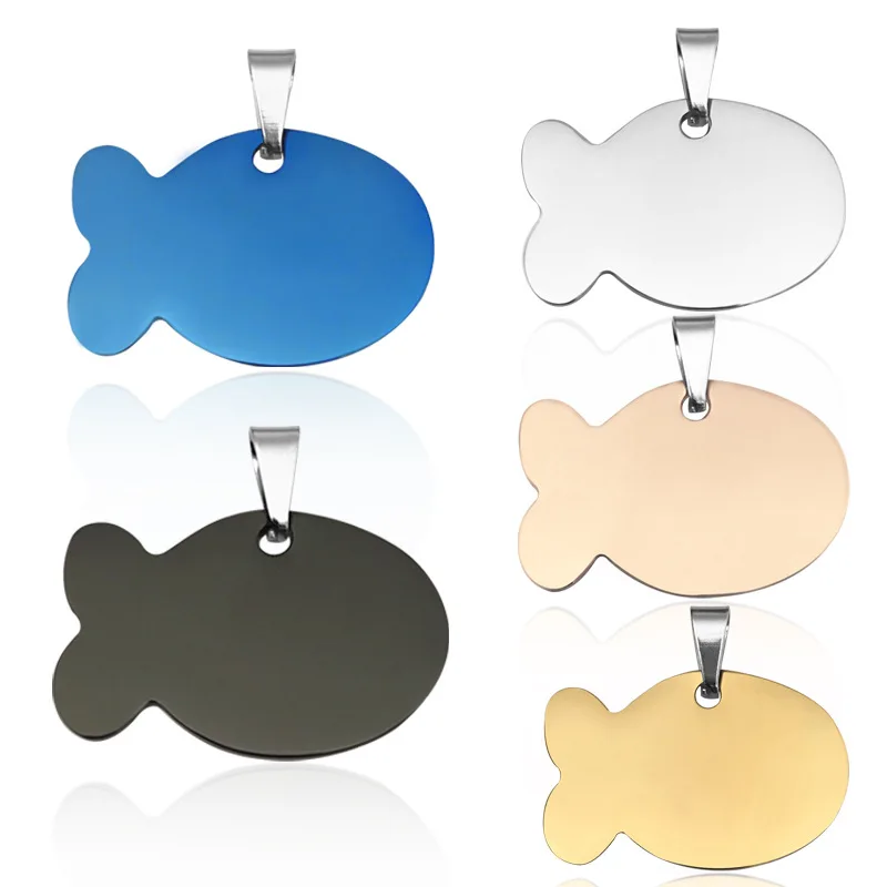 Personalized Engraved Stainless Steel Dog Pet ID Tags Waterproof Safety Silicone Name Collar Dog Cat Tag Wholesale