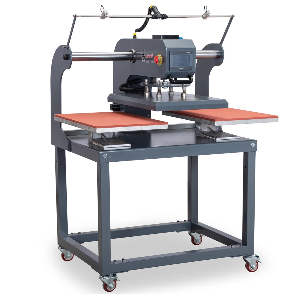 NEW STYLE 40x60CM Pneumatic Double Station Heat Press Machine with Laser location