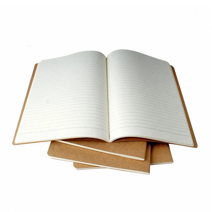 Custom Printing Kraft Paper A5 Note Books Softcover Journal Planner Kraft Notebook