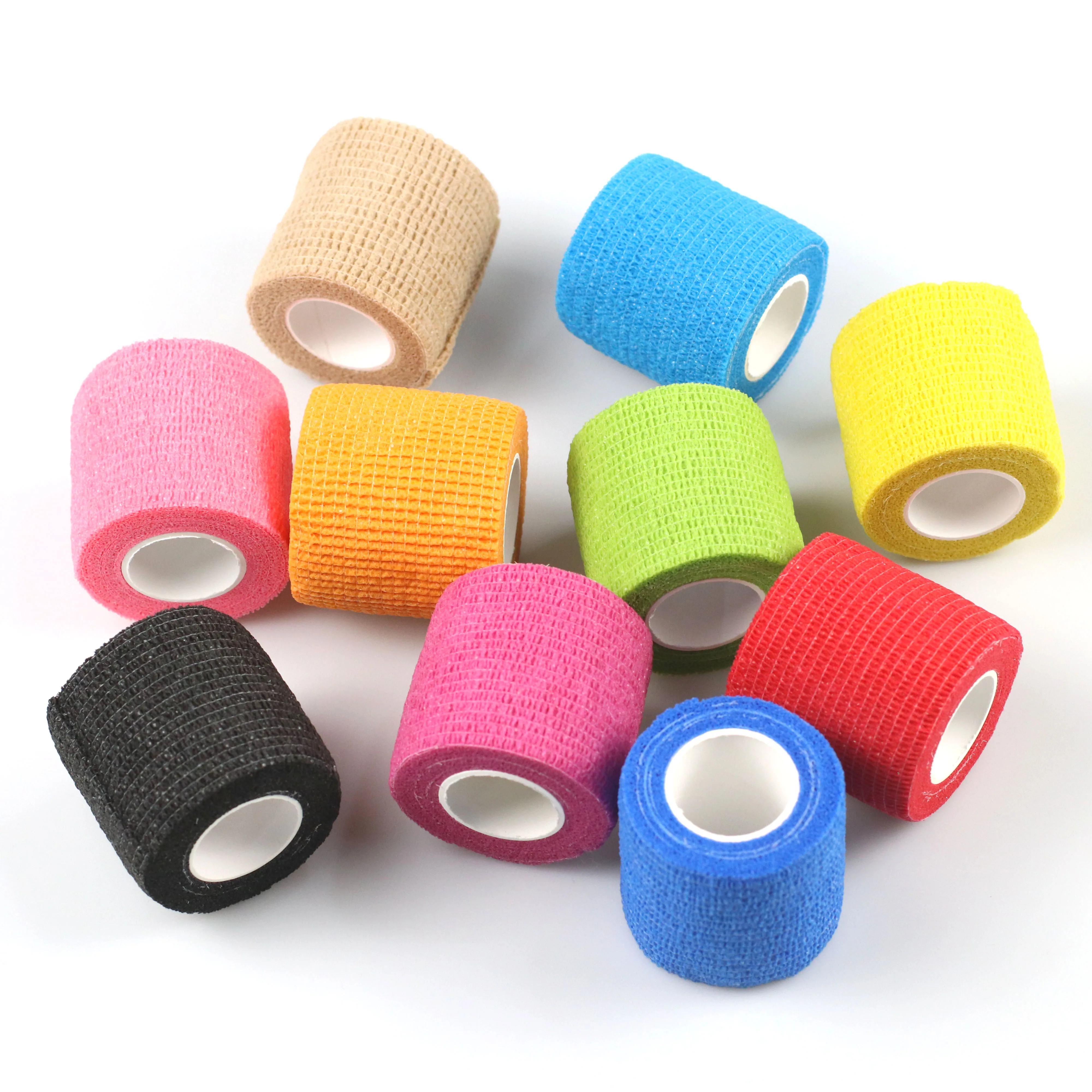 Cohesive Bandage Self Adhesive Bandage Print Face Mask CE 1pcs Ice Bag Reusable Fixing Band Bandage Medical Non Woven Roll 4.5m