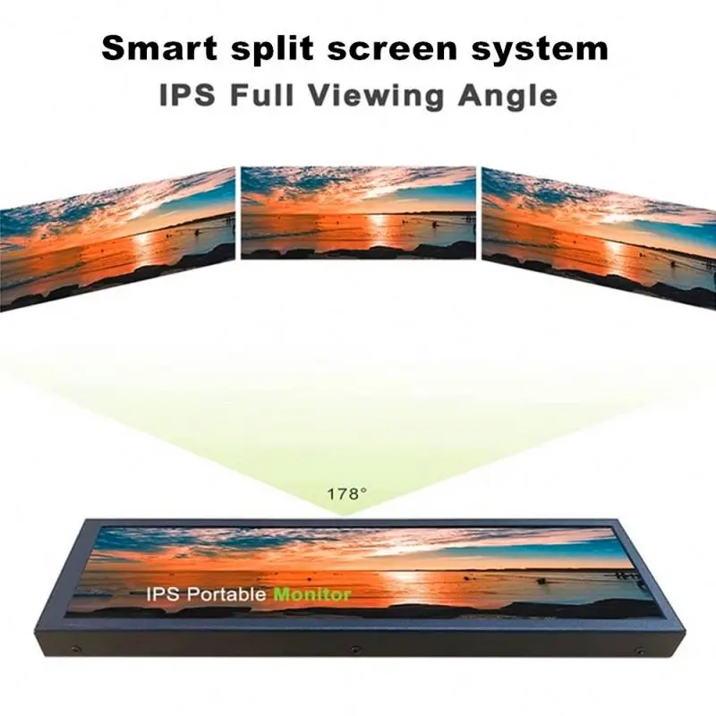 HXXK TOUCH hot sale 38.6inch hot sale ultra wide commercial digital signage shelf edge screen monitor lcd stretched bar display