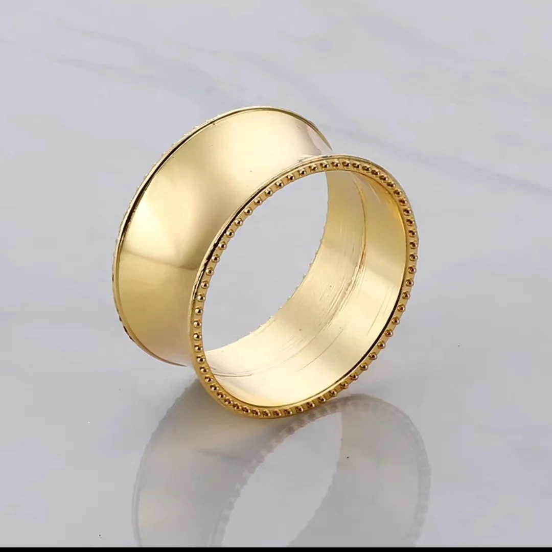 DUOLAI Metal Napkin Ring Table Decoration Napkin Customized Size For Hotel Dinning Party Wedding