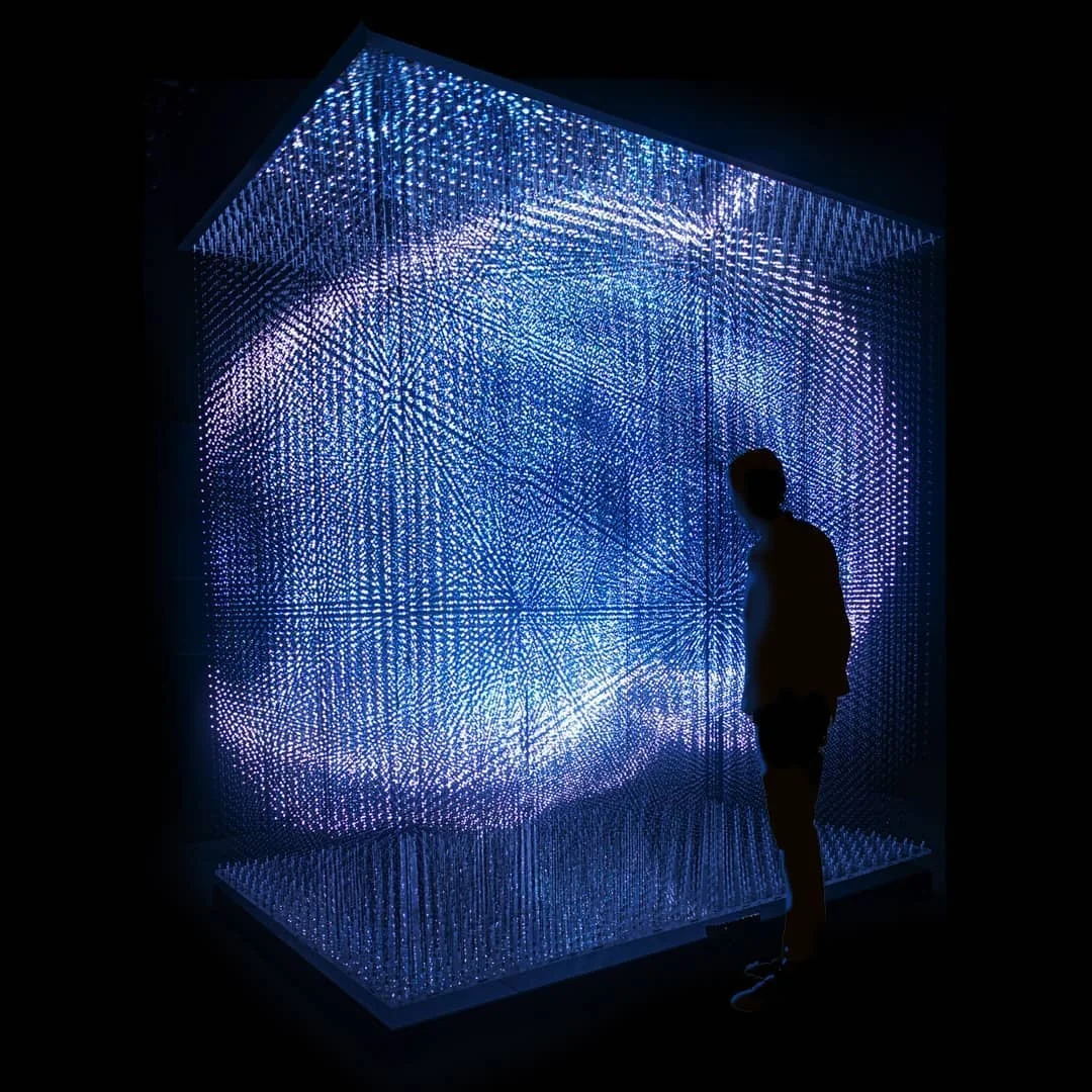 3d светодиодный дисплей декоративное освещение для сценического освещения rgb куб висит объемный пиксельный точечный свет