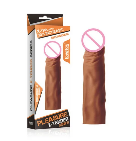 Dildo Penis Sleeve Comdom Penis Extender Sleeve Reusable Condoms Rubber Dick Male Cock Extender Dildo Enhancer for Men