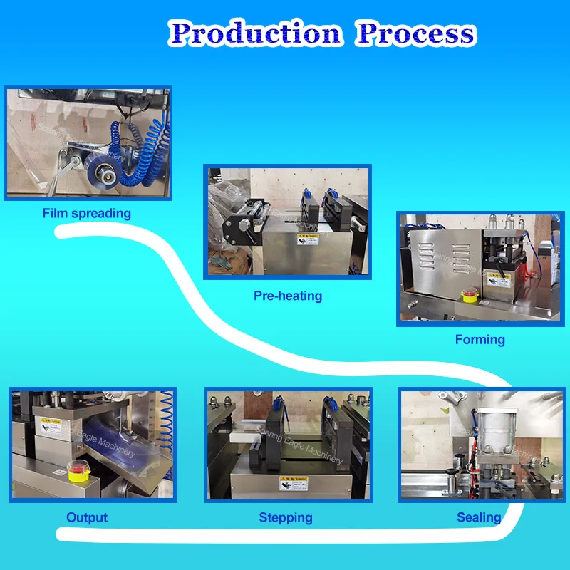 Liquid Aluminum Plastic Blister Packing Machine for Pet Dog Drops blister pack machine