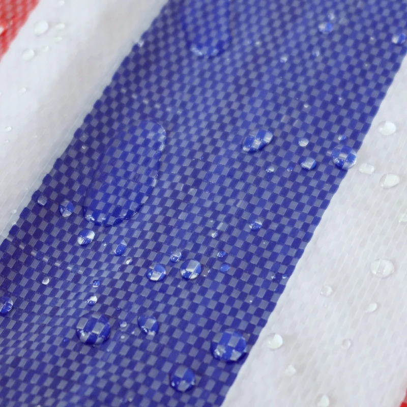 65-150g PP outdoor shed striped fabric cloth truck covering hs code for pvc tarpaulin