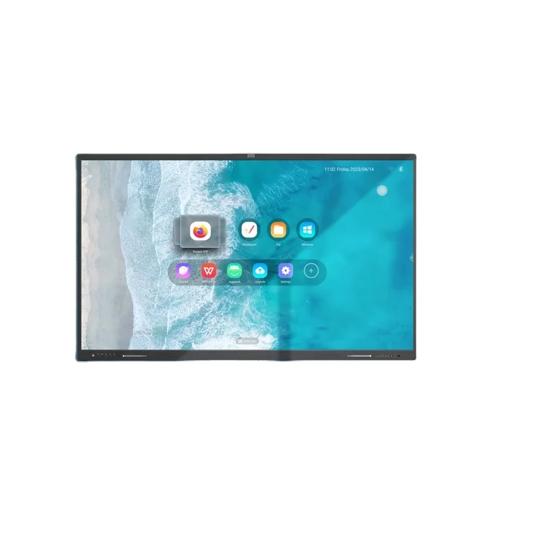 Интерактивные сенсорные панели 4K UHD 98 дюймов смарт-дисплей с камерой AI и микрофонами 8 матриц