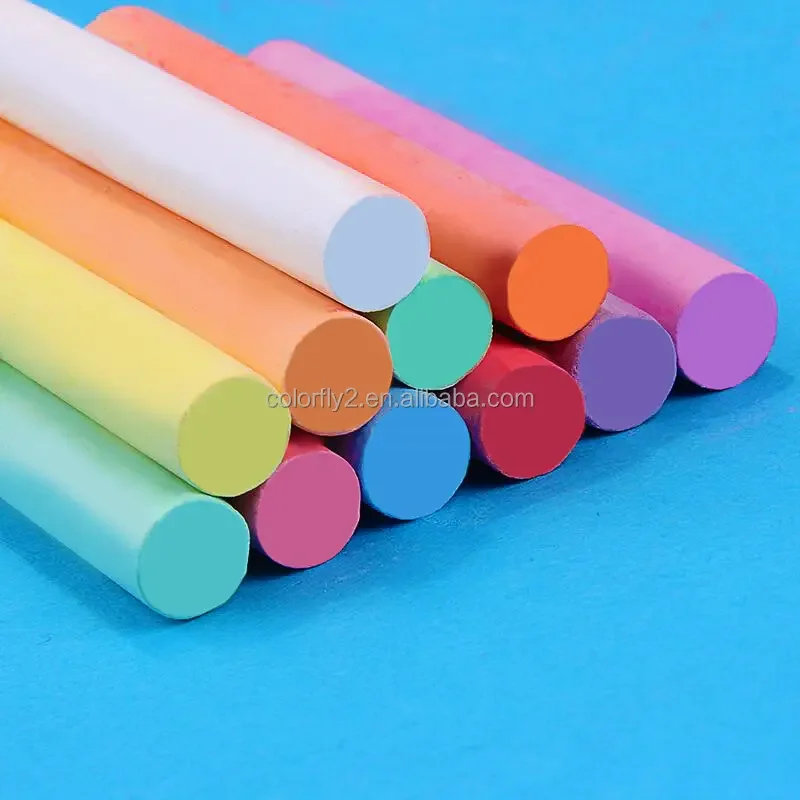Factory Dustless Chalk White Chalk 100pcs/box Cheap Bulk High Quality Color Chalk
