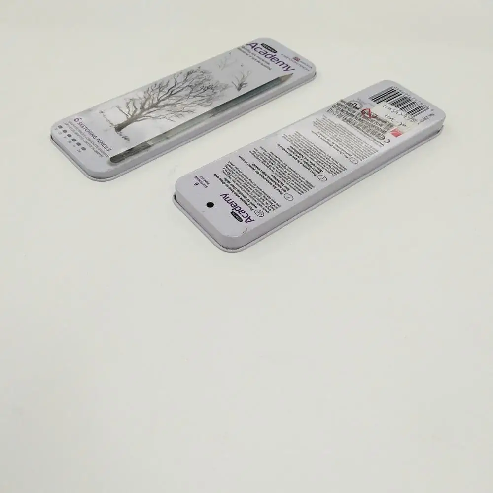 6 шт. металлический пенал с лотком