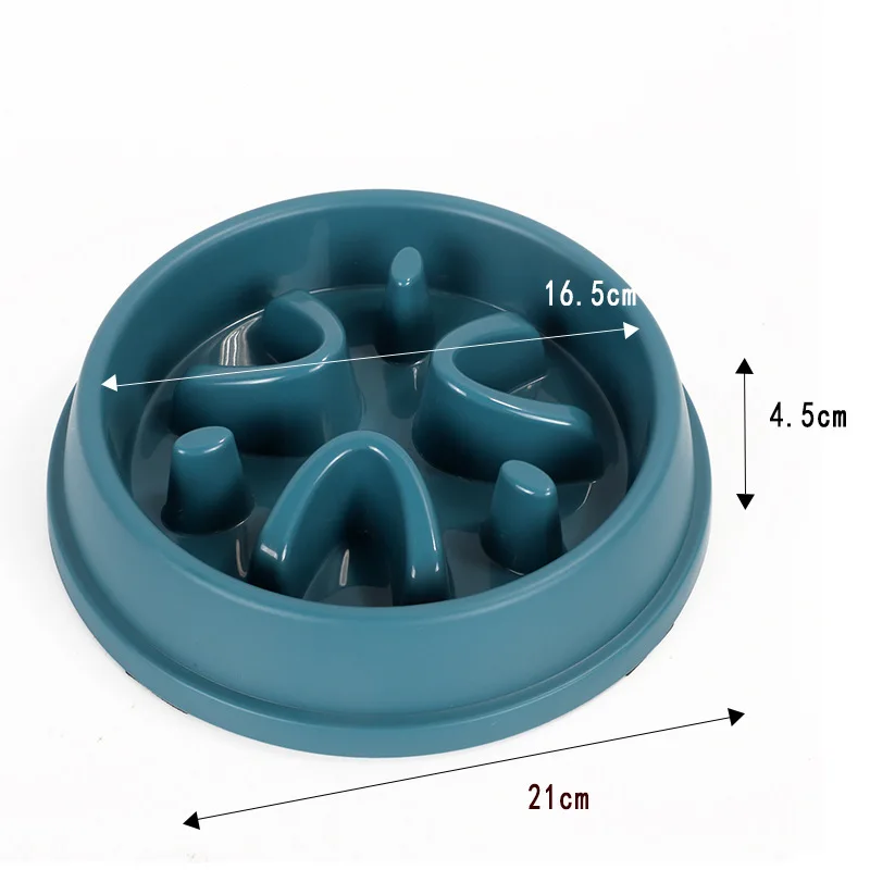 Silicone Pet Anti-Slip 2 In 1 Slow Feeder Dog Bowl Puppy Essential Slow Feeding Pet Cat Food Feeder Dog Bowls