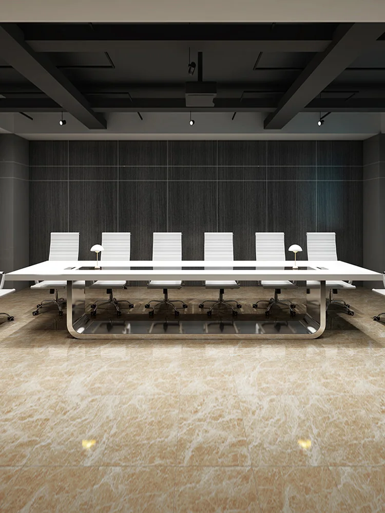 
Training Table Combination Large Conference Long Table and Chair for Office Furniture 