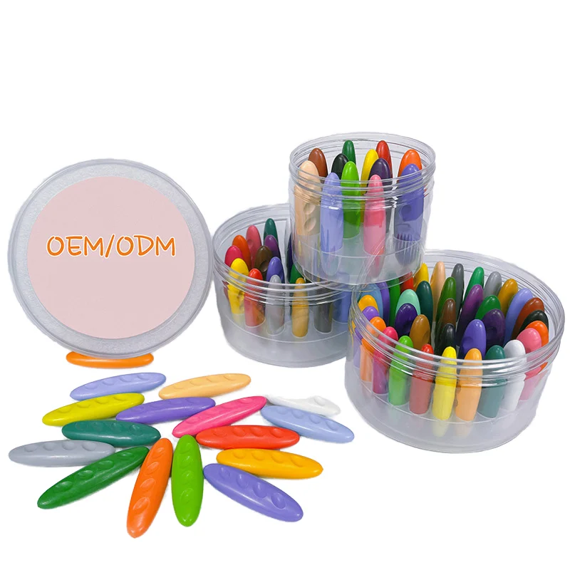 OEM ODM 12/24/36 цветов нетоксичные детские рисования моющиеся Цветные Восковые масла пастельные пластиковые мелки детский набор для