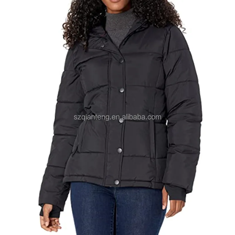 AQTQ Wholesale Down Jacket High Quality Hooded Designer Custom Women Puffer Jacket Winter Jacket Fleece