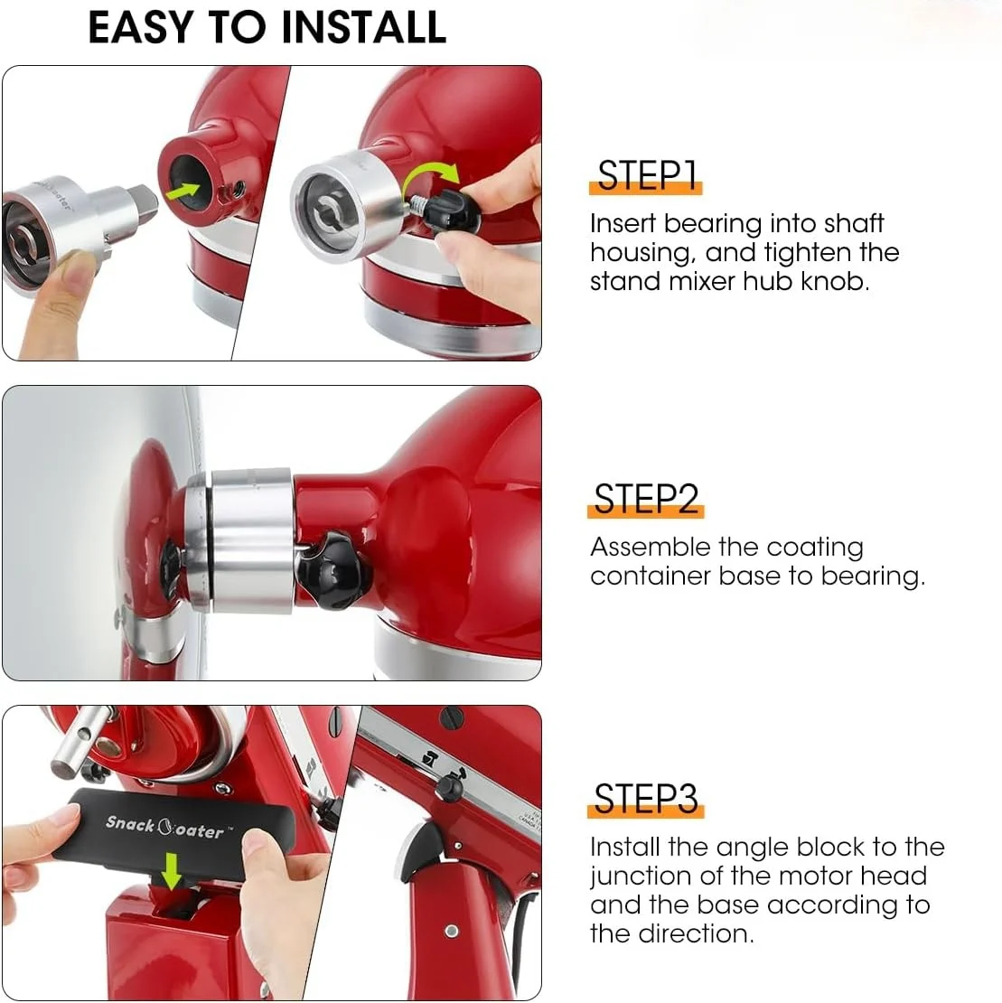 Compatible with KitchenAid Tilt-Head Stand Mixer Class Series 4.5 qt for Aieve Snack Coater