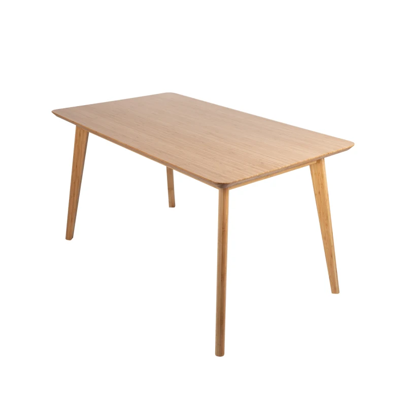 BAMBKIN Bamboo Dining Table Square Furniture Room Dining Table Set