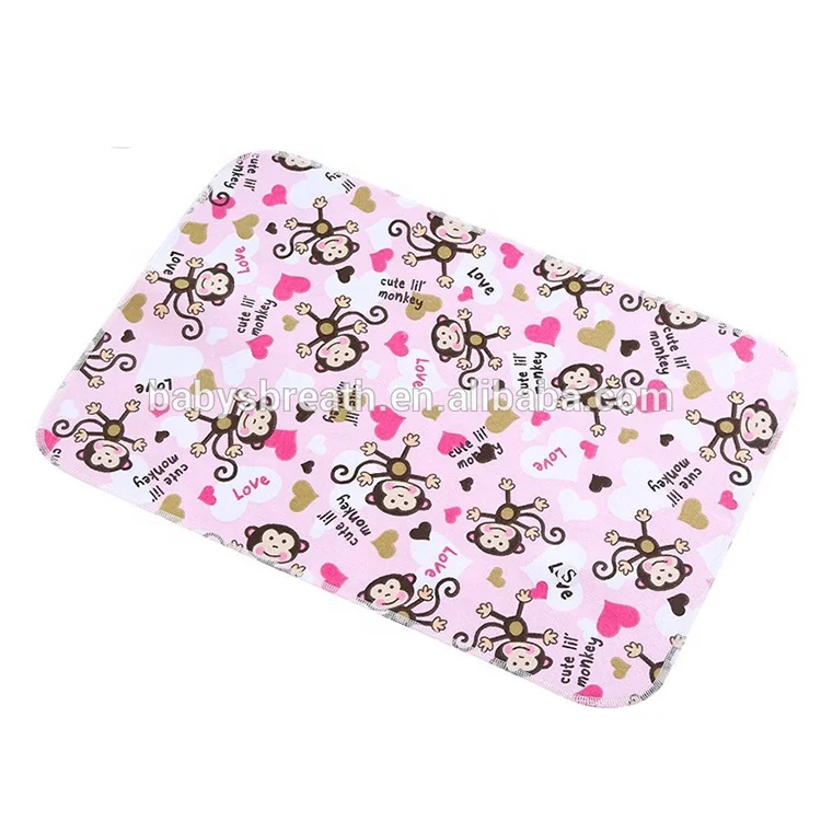 CM03 Waterproof Ultra Soft Infant Contoured Bamboo Baby Changing Pad Liners