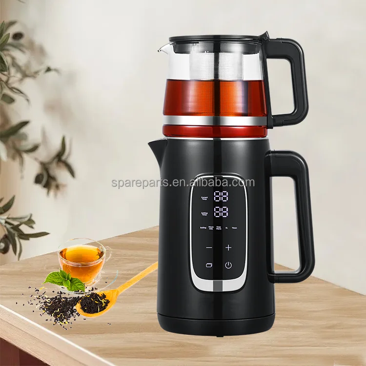 Modern Automatic Power-off Led Temperature Samovar Tea Maker Electric Kettle Real-time Temp Display Electric Kettle And Tea Pot