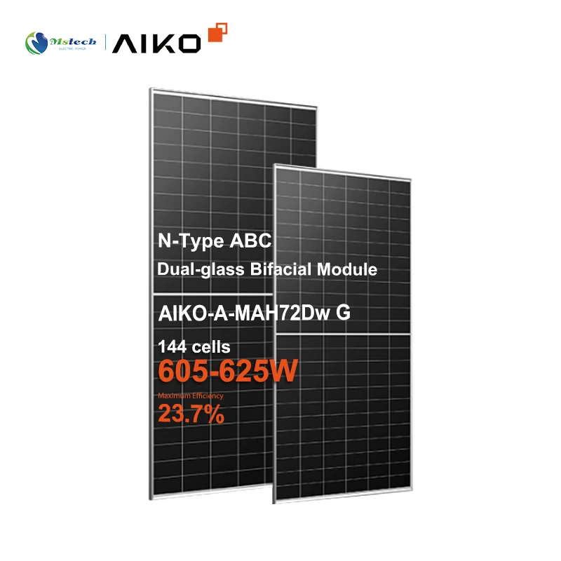 Европейский склад Aiko Power Solarpanel
605 Вт 610 615 солнечные батареи 182 мм монокристаллическая 620 625 солнечная панель Pv
