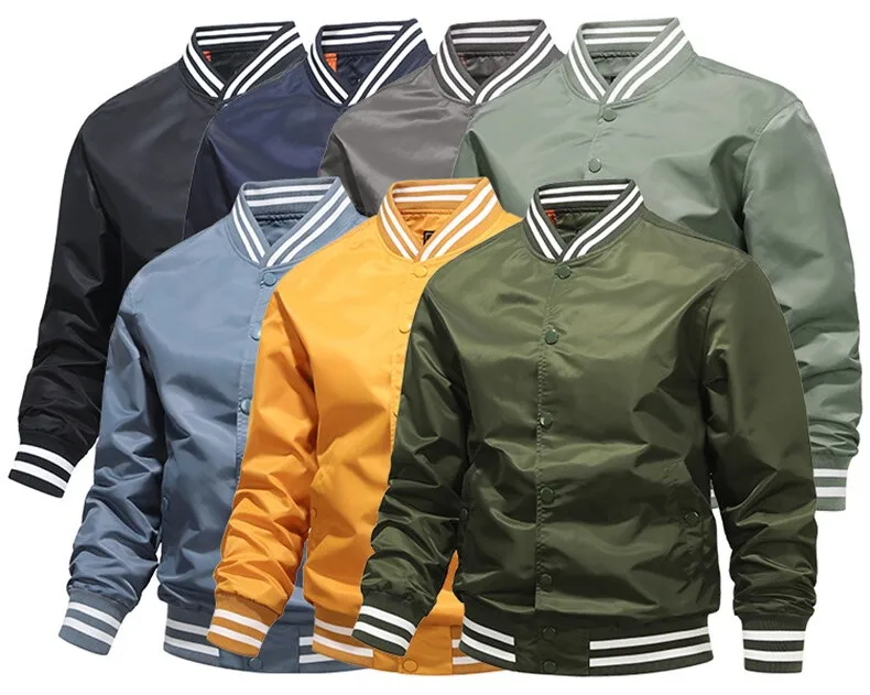 MJQ38 2022 Spring/autumn Leisure Thin Multicolored Nylon Jacket Men Bomber Jacket