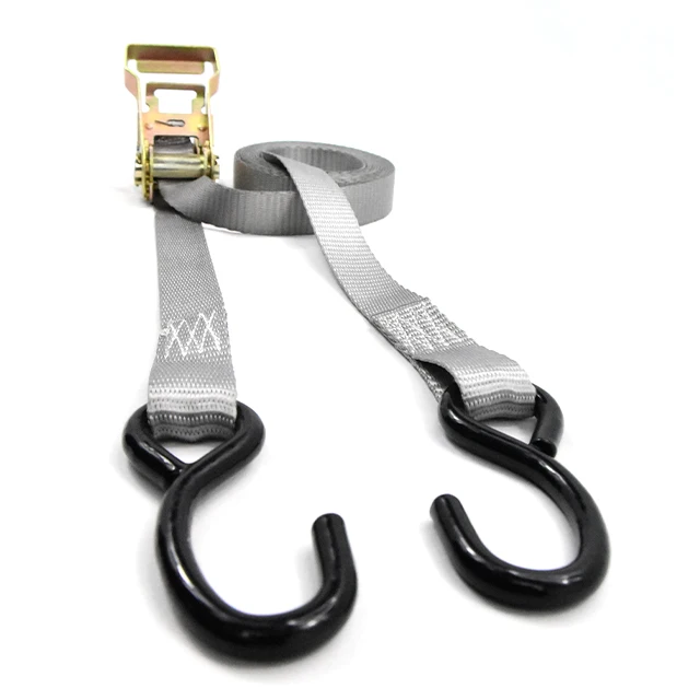 FORCENTRA 1.5 Inch 35mm Heavy Duty Colourful Polyester S Hook Ratchet Tie Down Load Strap For Truck