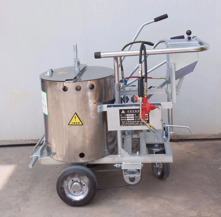 Portable Thermoplastic road marking machine Hand push hot melt line road marking machine