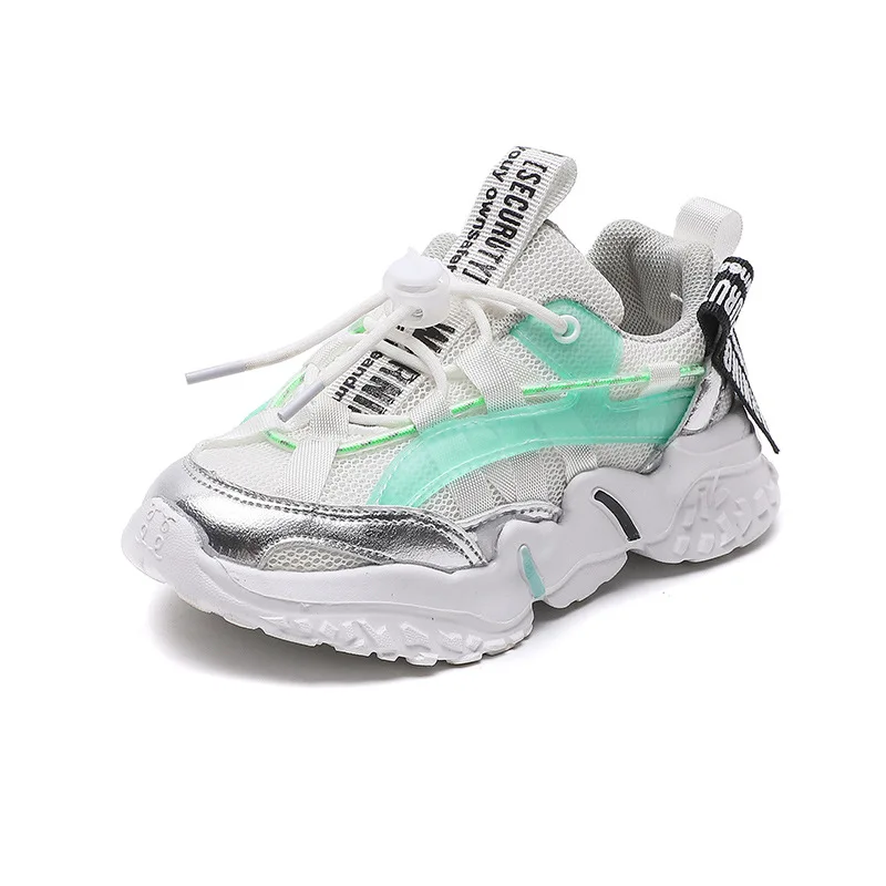 2022 Boys Girls Casual Sports Sneakers Toddler Little Big Kids Lightweight Trainers Children School Chunky Athletic Tennis Shoes