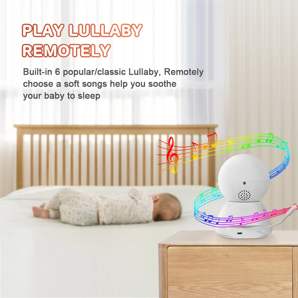 Baby Monitor Best Seller Amazon Auto Tracking Tuya App Control Wifi Continuous Temperature Monitor for baby