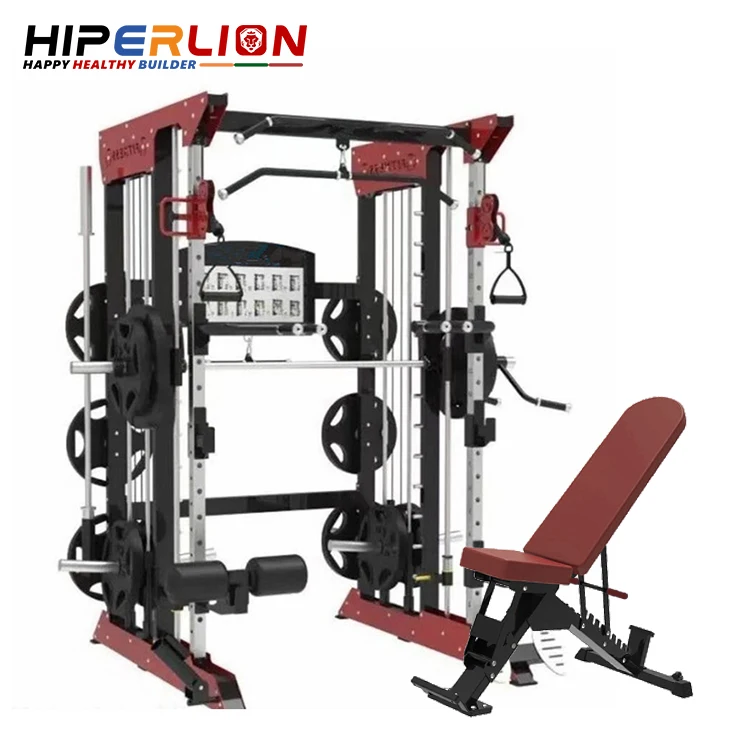  2021 г. оптовая продажа производство Homegym коммерческий многофункциональный тренажер тренажерный зал стойка для приседаний клетка мультитренажерный Смит машина домашнего