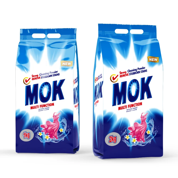 Customized Multifunction Bulk Pack Laundry Detergent Powder Brand Stocked Washing Powder for Apparel Disposable
