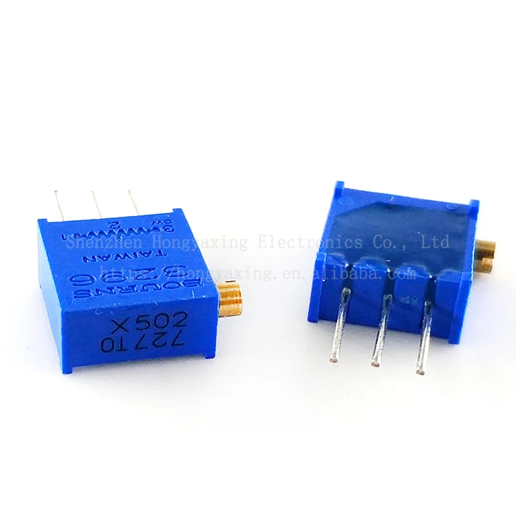 3296X-1-502LF adjustable potentiometer 5K side adjustment precision multi turn resistor bourns  potentiometer