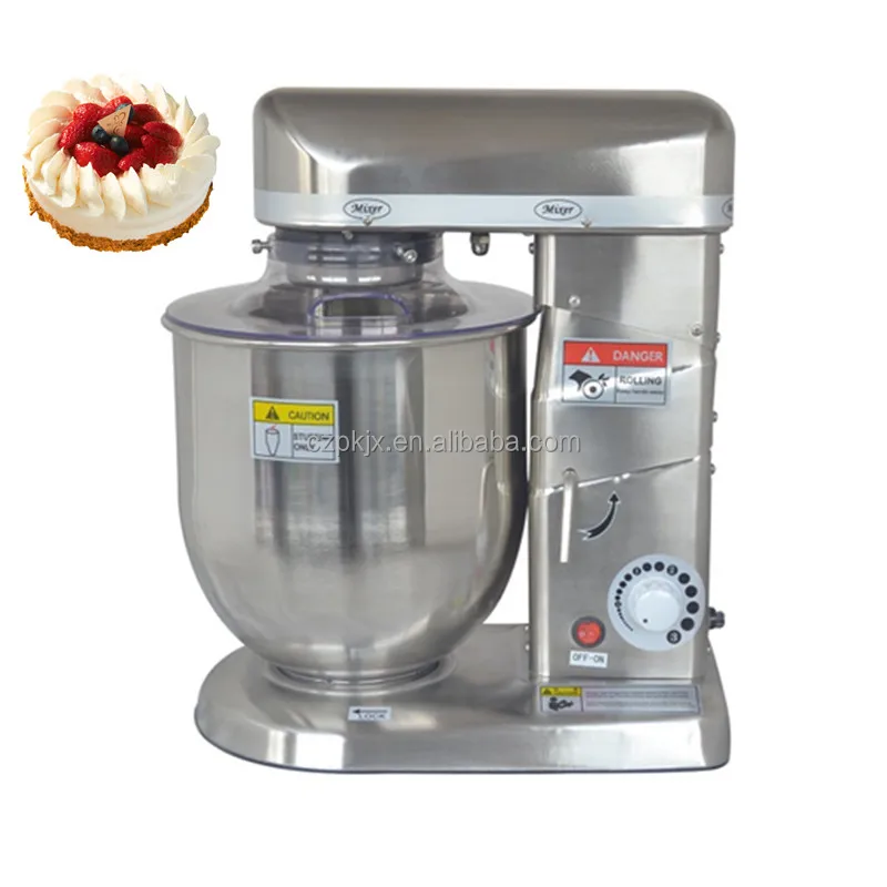 Stainless steel 10 liter food mixer 3 in 1 commercial electric food mixer machine