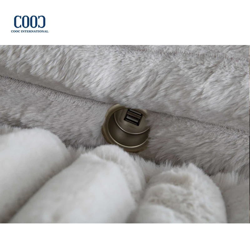 Modern Chaise Lounge Furniture Corduroy Fabric Loveseat Cinema Sleeper Sofa Living Room Sofa