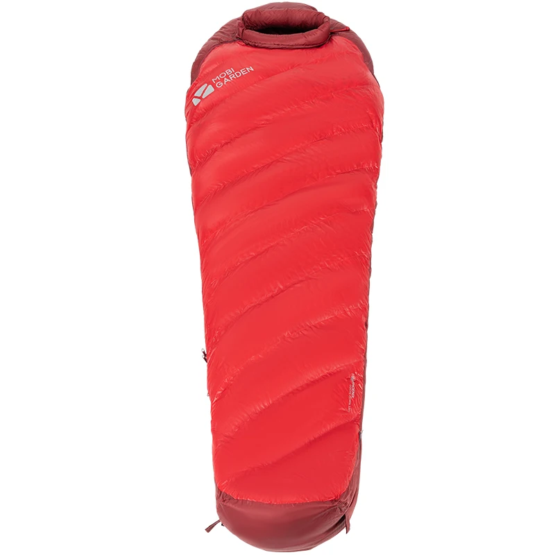 MOBI GARDEN new products outdoor camping single thickened water repellent 800 gray goose down warm sleeping bag