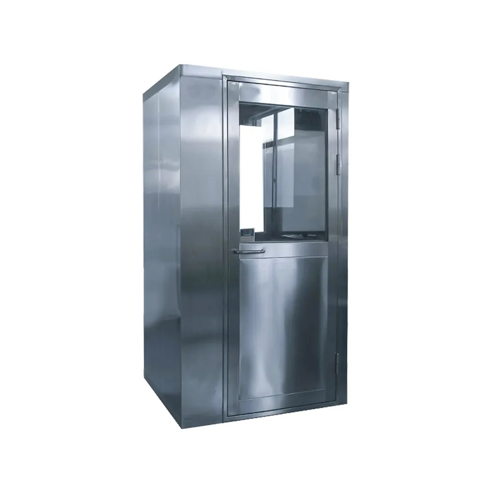 High quality clean room automatic air shower room Stainless steel swing door air shower clean room system