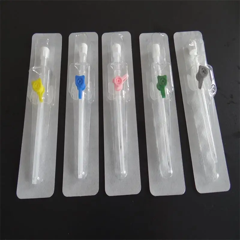 iv cannula with port and wings  for infusion 14G 16G 18G 20G 22G 24G 26G