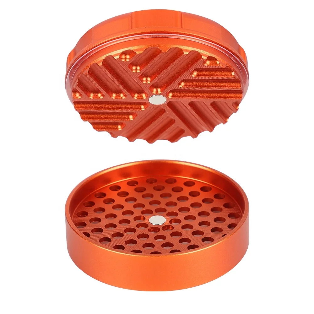 UKETA 63mm 3 layer Aluminum  Wholesale High Quality Cheap Customizable Logo Tobacco Grinder Herb Grinder