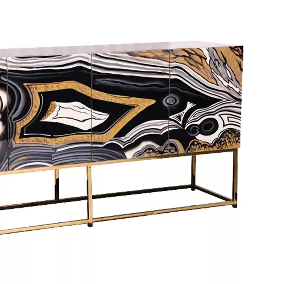 Оптовая продажа, элегантный деревянный стол с ящиками, роскошная современная мебель для прихожей