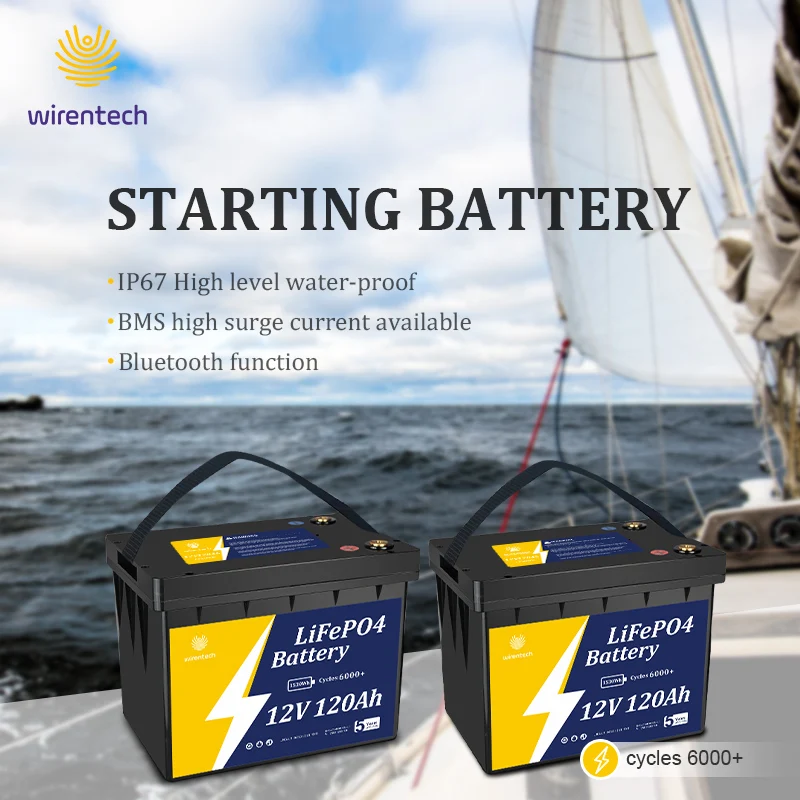 Energy Storage Gel Lifepo4 Lithium 12V 100Ah 300Ah 400Ah 24V Ion Batteries AGM Lithium Battery Marine Golf Cart Battery Lithium