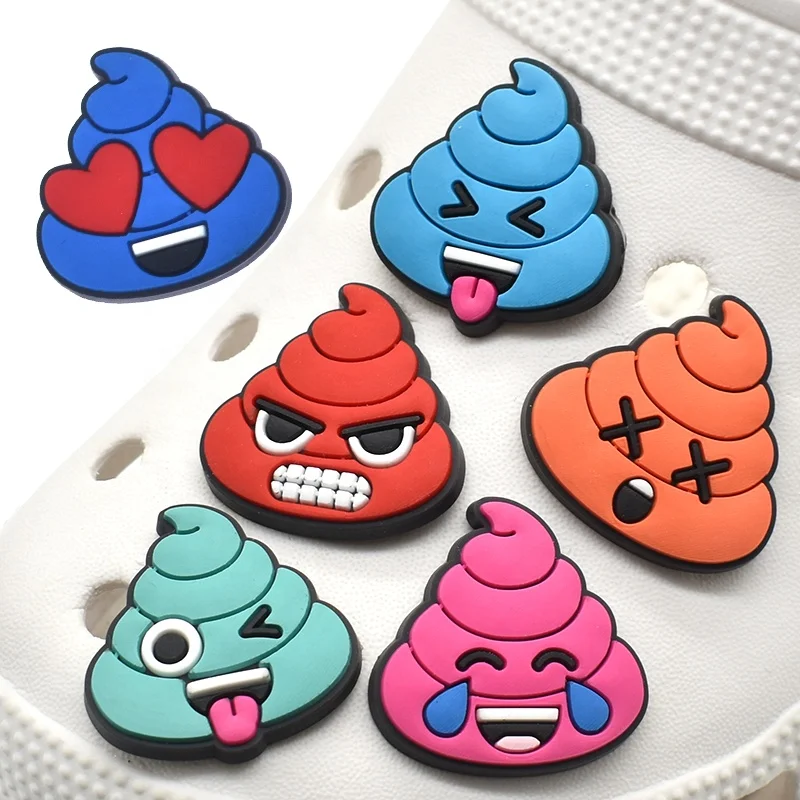 Funny Colorful Expression Croc shoe charms Jibz for Original Croc Charms for Shoes Bracelets Kids Gifts