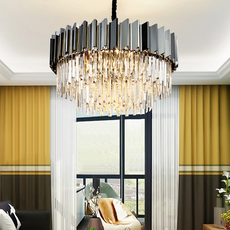 Modern Minimalist Living Room Lamp Modern Light Luxury Crystal Chandelier Bedroom Restaurant Chandelier New Home Led Lamp
