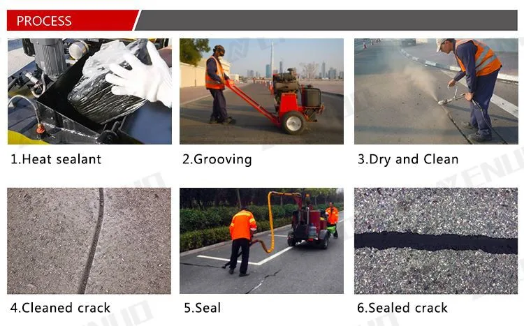 Crack sealing process