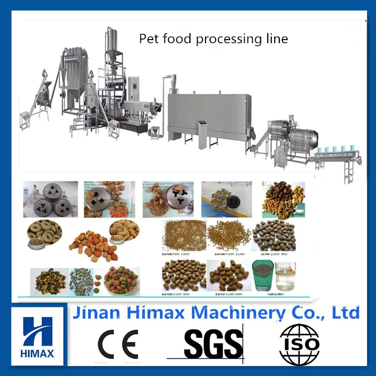 Fish Feed Extruder Pet Pellet Production Line