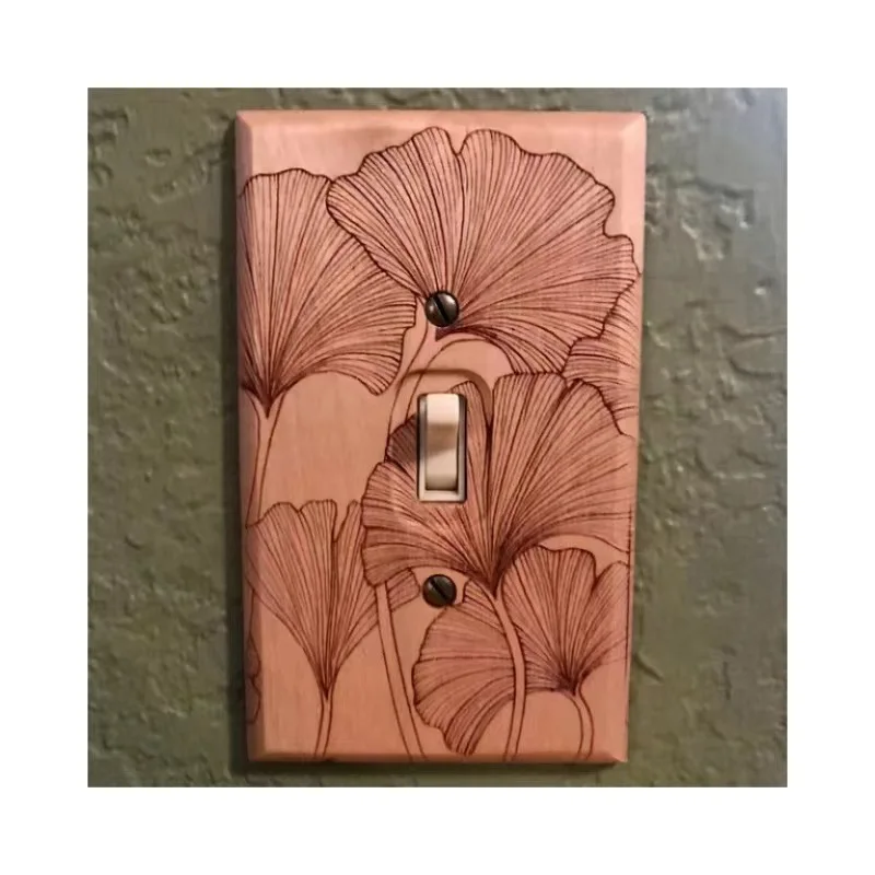 Novelty & Creative Home Decoration Wooden Light Switch Cover Wood Wall Sign Board for Home School Dormitory