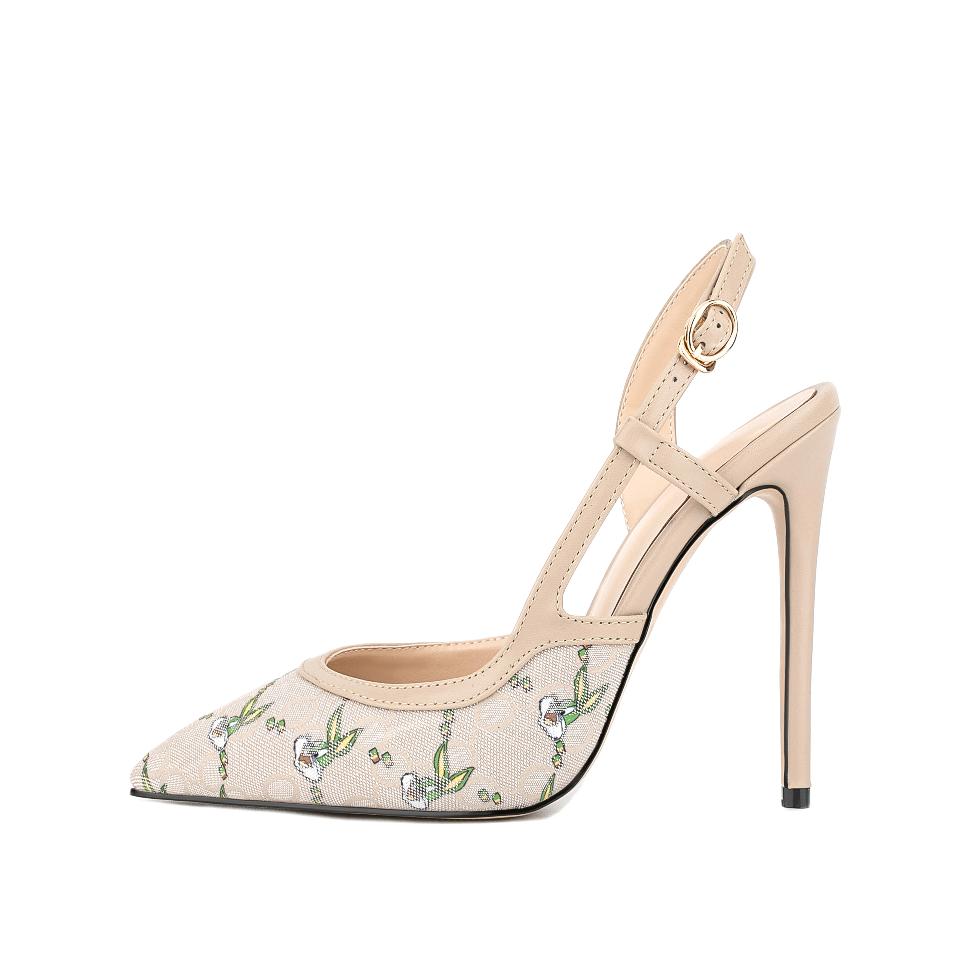 2023 New Series Style Slingback Heel Pumps for Women Casual Formal Pointed Toe High