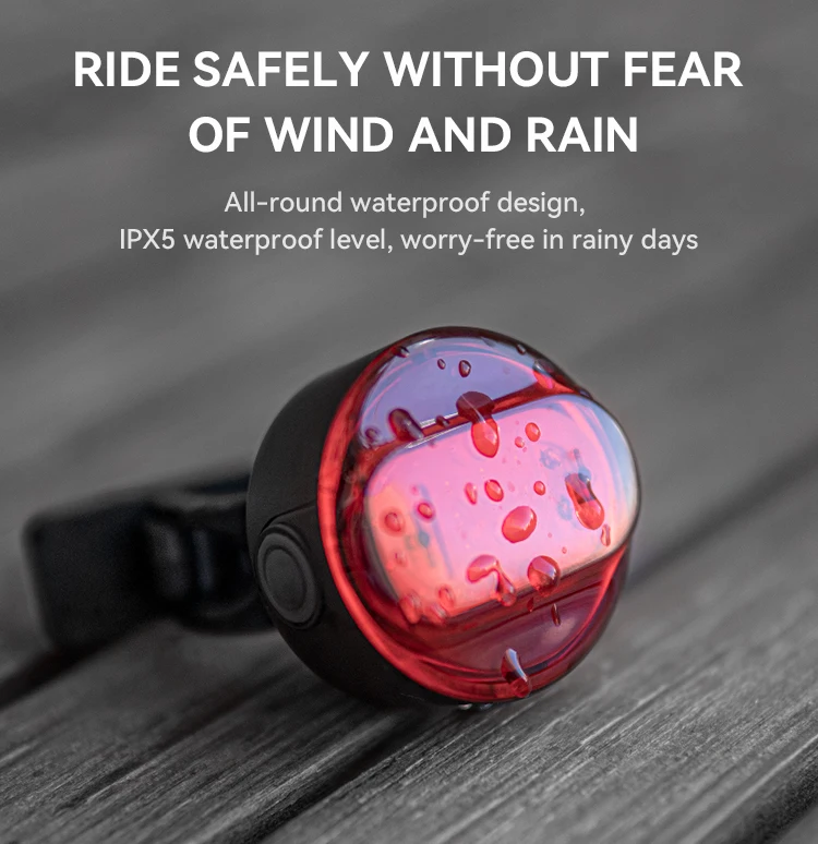 USB Rechargeable Safety Red COB Taillight Waterproof Road Cycling Lights Bike Rear Light