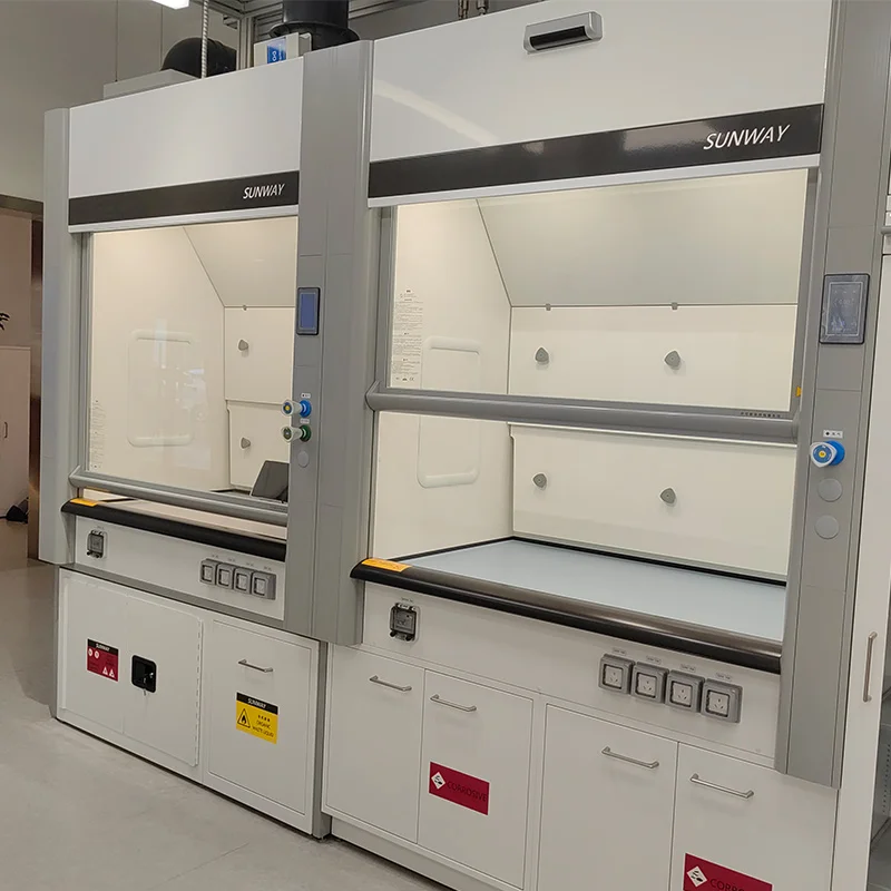 Hot sale chemical acid resistant fume cupboard industrial exhaust hood Laboratory furniture steel fume hood