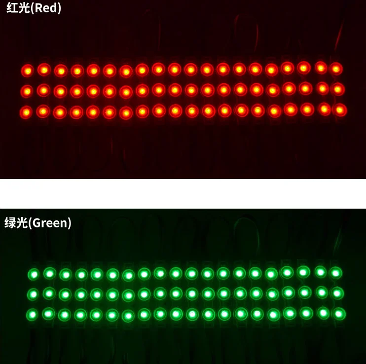 RGB 5050 SMD DC 12V Waterproof led Modules High Bright Light Outdoor 0.72W 3 Leds Injection LED Module For Advertising Sign Box