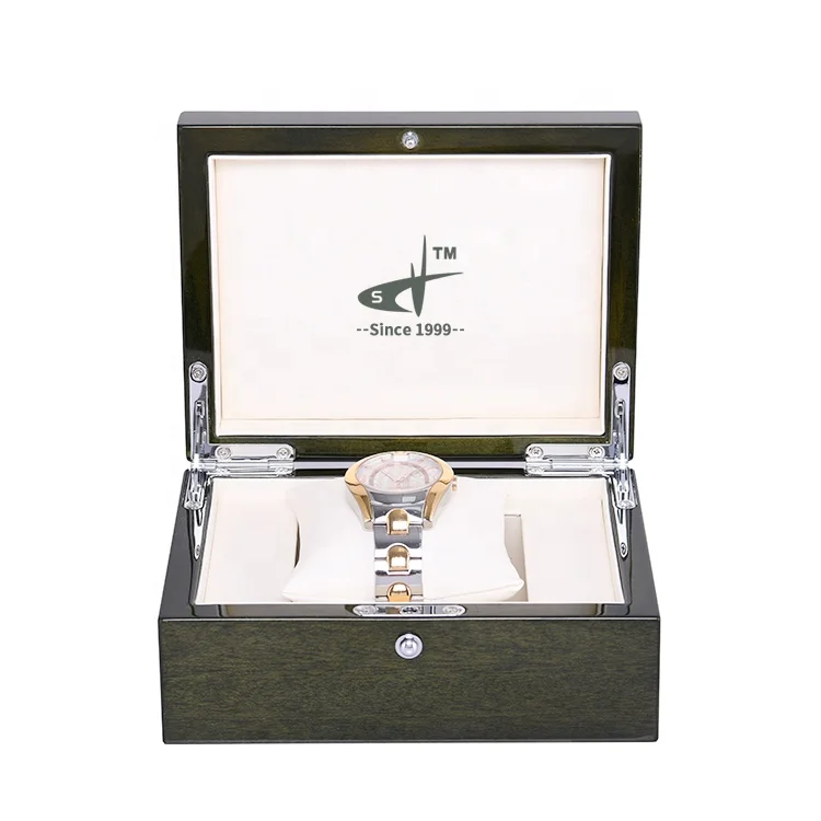 SAMDING piano lacquered finish custom gift wood watches box packaging luxury wooden watch box