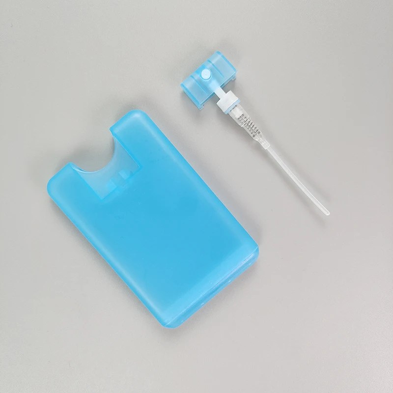 Pocket 20ML Mist Sprayer Hand Sanitizer Perfume Credit Card Type Portable Size Mist Spray Bottle